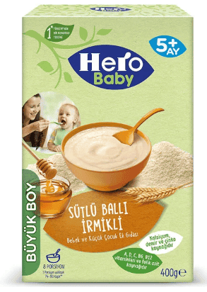 ÜLKER Ülker Hero Baby Milk, Honey, Semolina Baby Food 400 gr